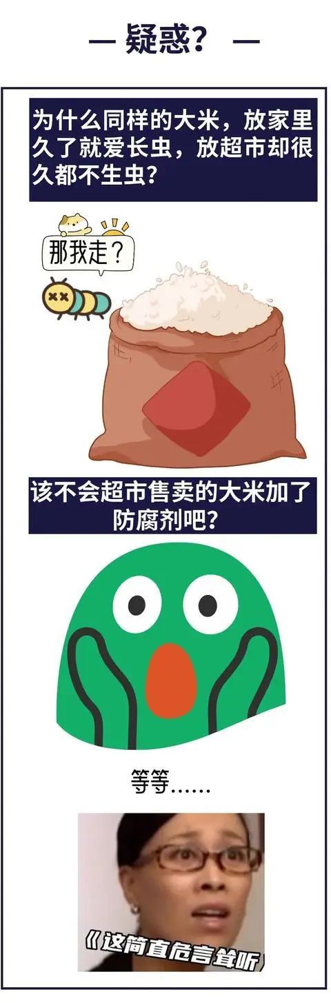 超市大米不生蟲，是因為加了防腐劑？
